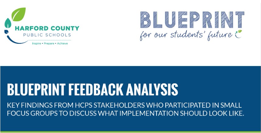 Blueprint feedback analysis key findings from HCPS stakeholders who participated in small focus groups to discuss what implementation should look like.