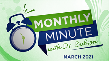 Monthly Minute - March 2021