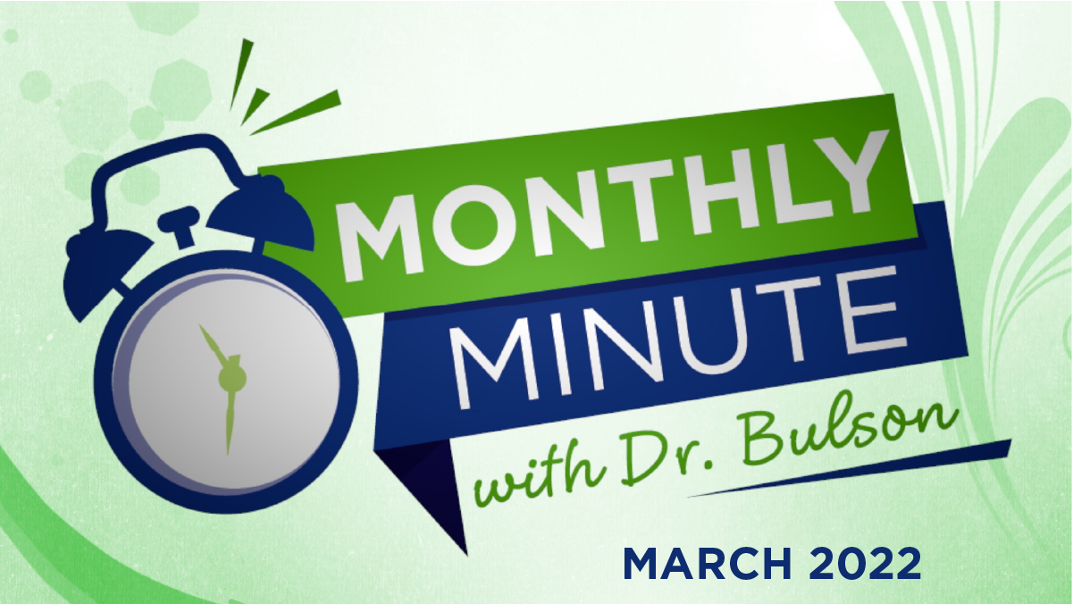 Monthly Minute - March 2022