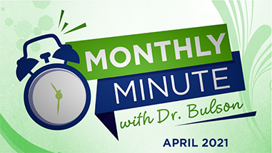 Monthly Minute - April 2021