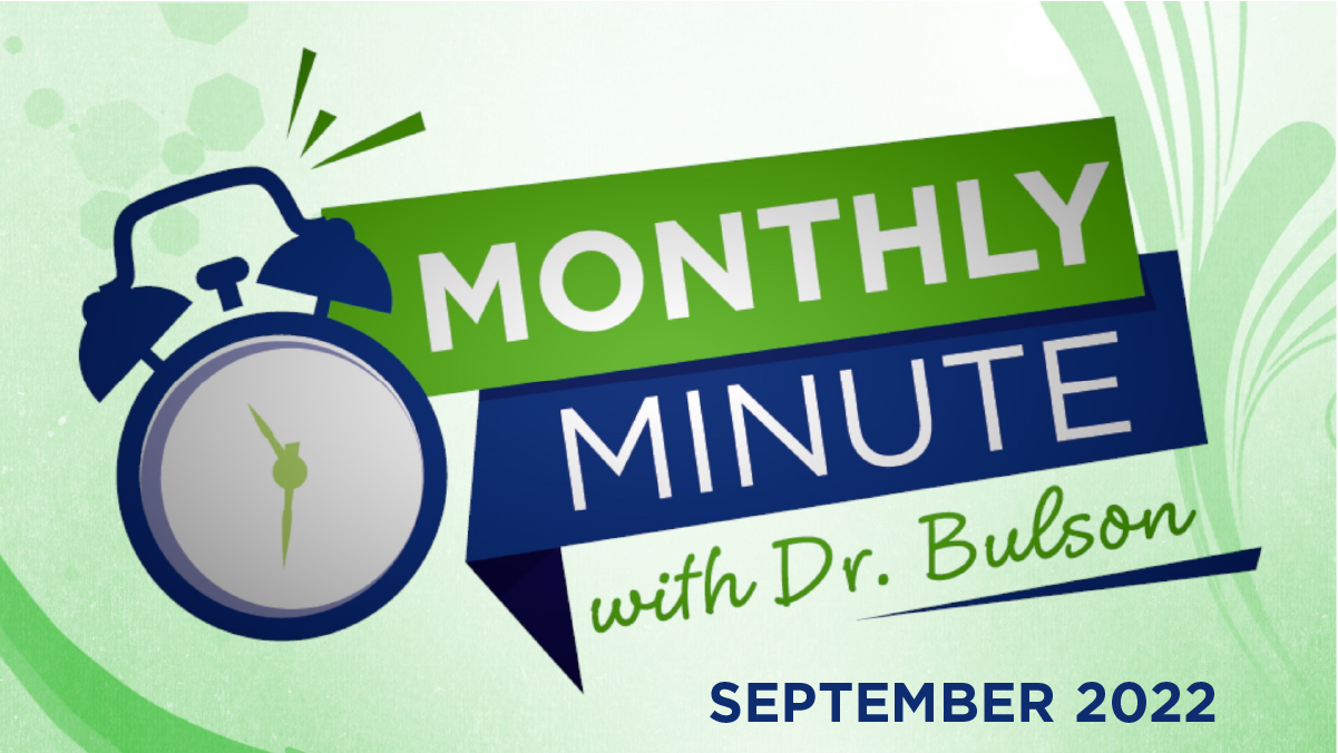 Monthly Minute - September 2022