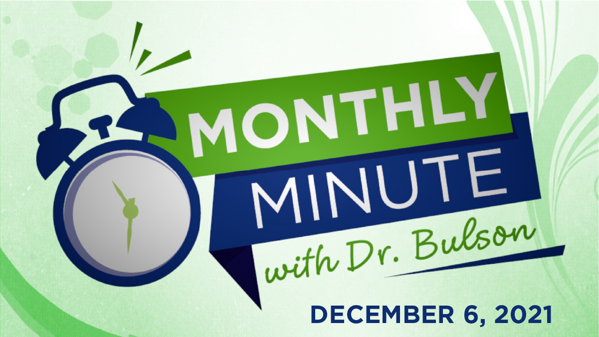 Monthly Minute - December 2021