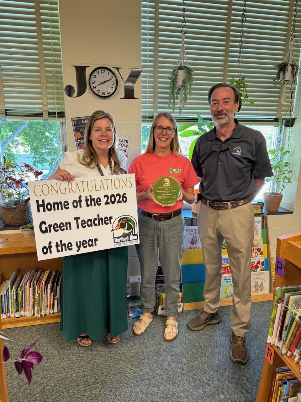Dublin Elementary School Media Specialist Named 2026 Green Teacher of the Year