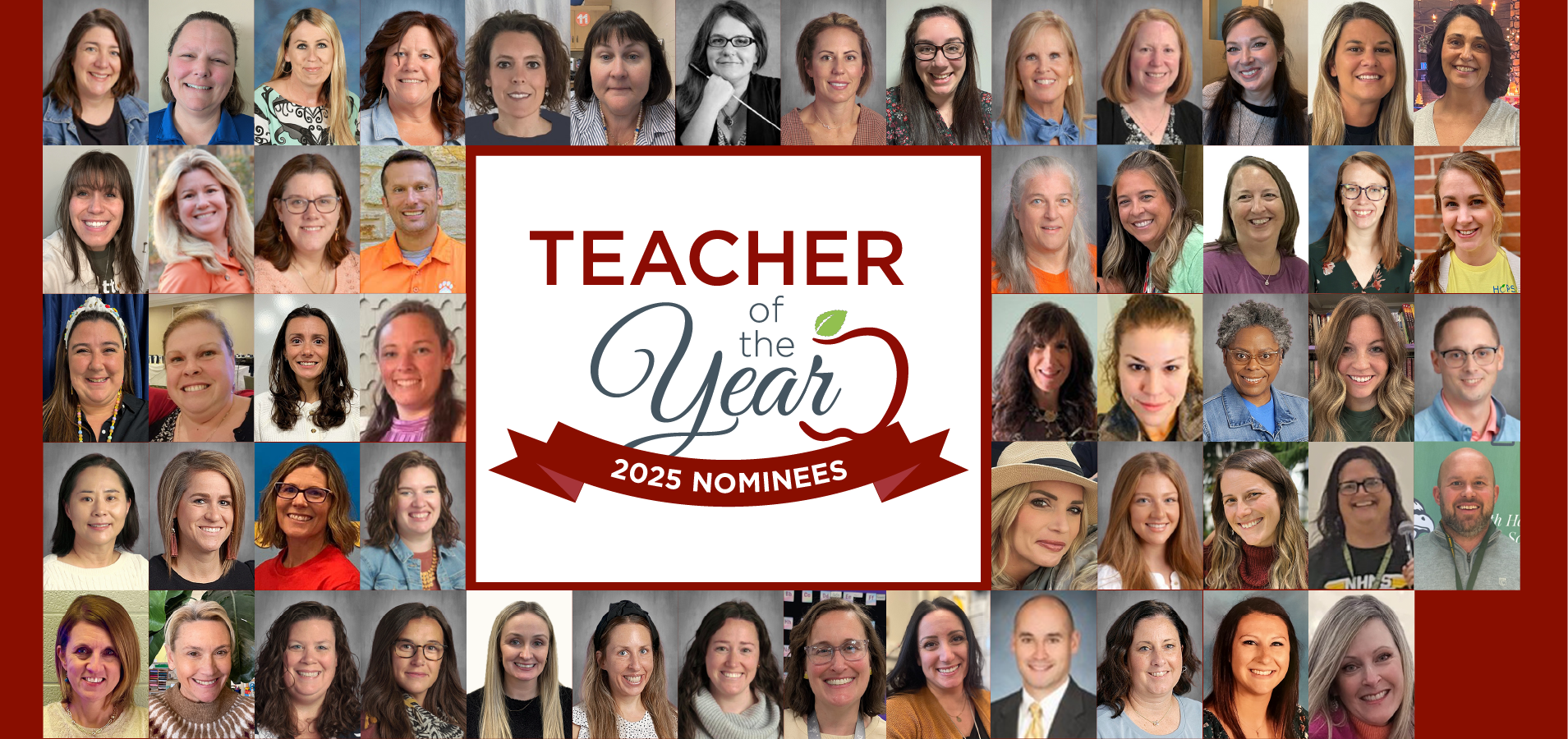 Congratulations to our 2025 Teacher of the Year nominees.