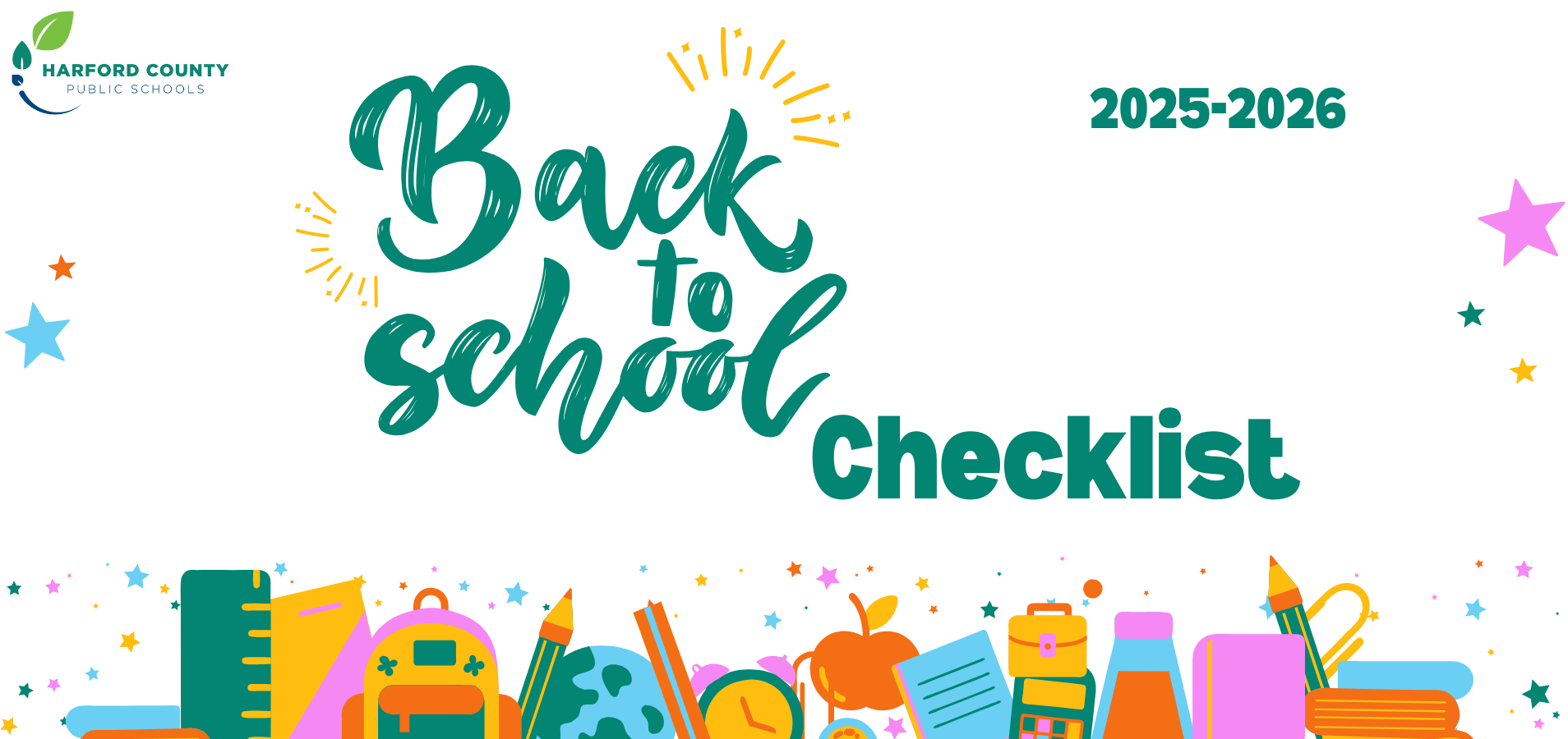 2025-2026 Back to School Checklist