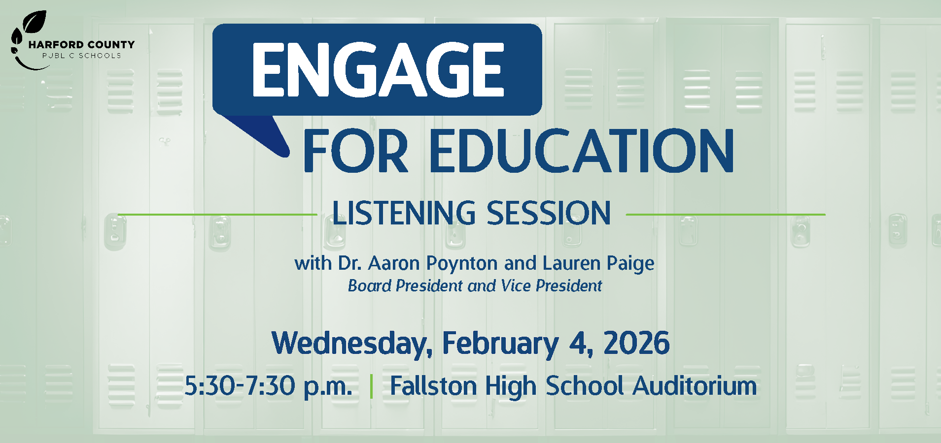 Engage for Education listening sessions with Dr. Aaron Poynton and Lauren Paige