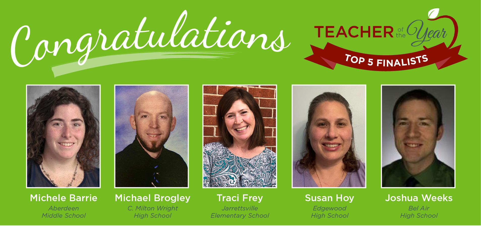 Teacher of the Year Finalists