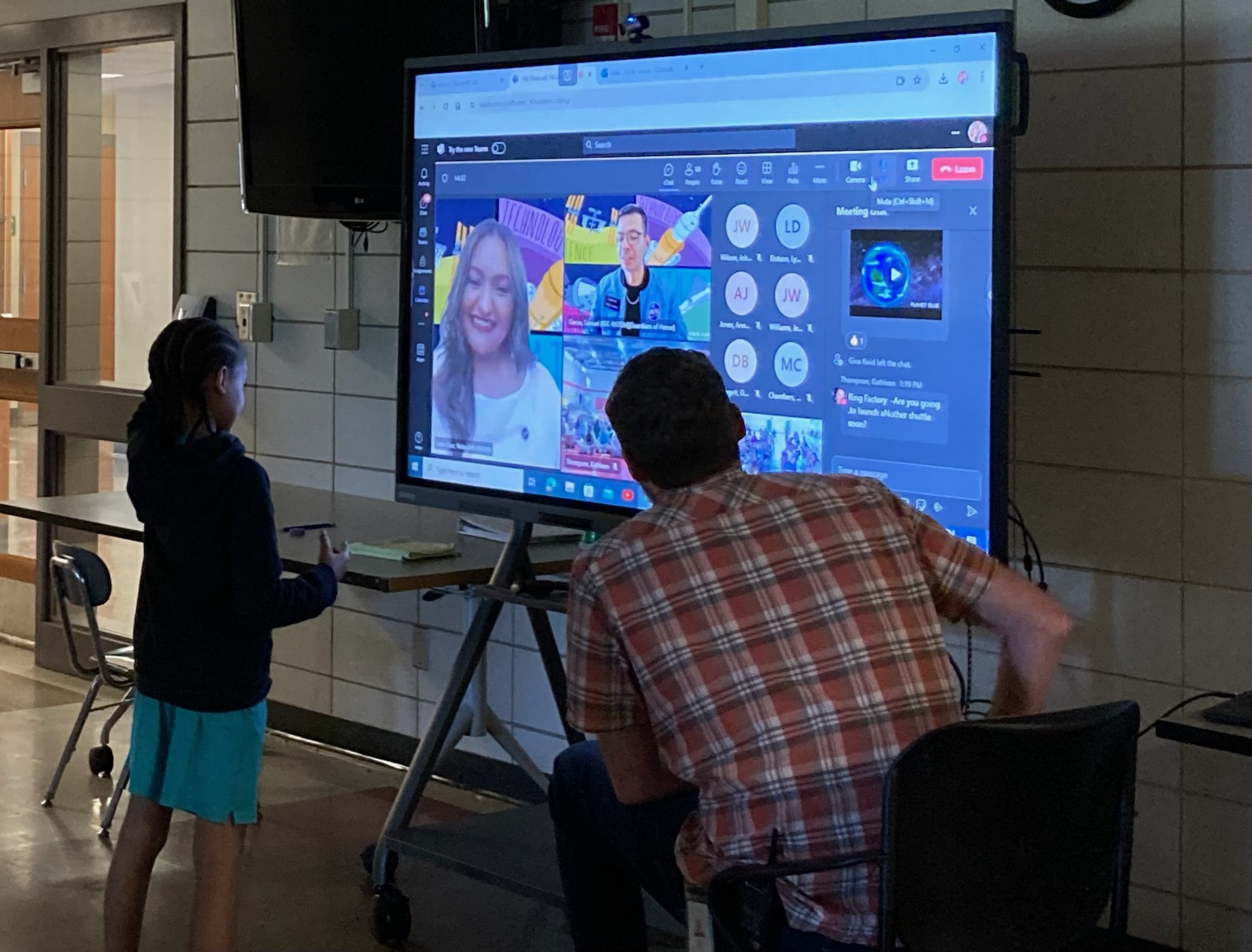 5th Grade Students Participate in NASA Virtual Classroom Connection