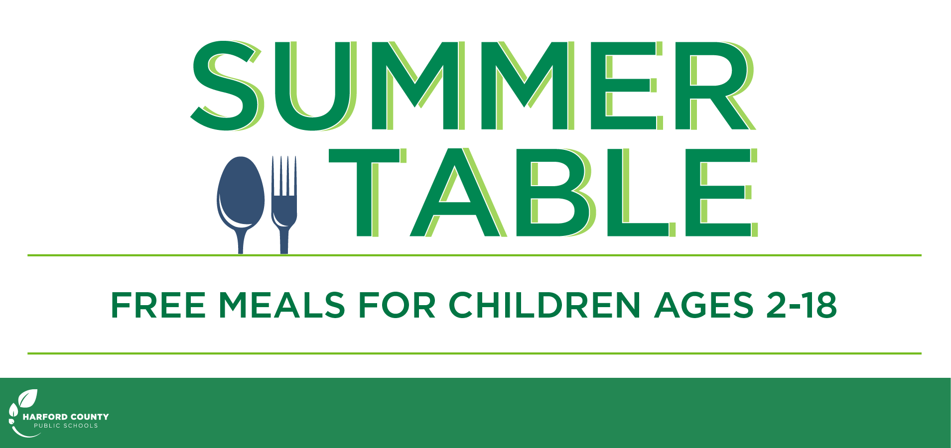Summer Table: Free Meals for Children Ages 2-18