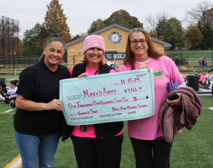 Bel Air Middle School Raises Nearly $1,200 for Breast Cancer Awareness