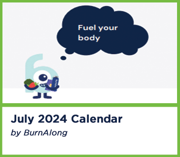 July 2024 BurnAlong Calendar