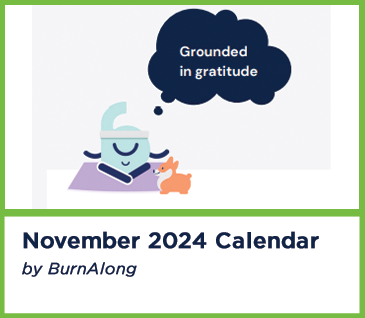 November 2024 BurnAlong Calendar