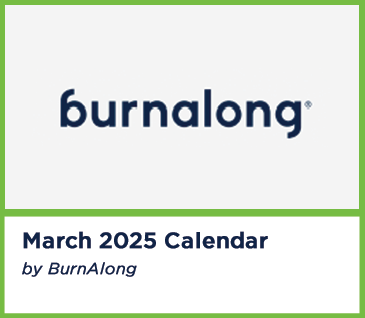 March 2025 BurnAlong Calendar